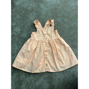 H&M 2t girls cotton ruffle sleeveless dress trim